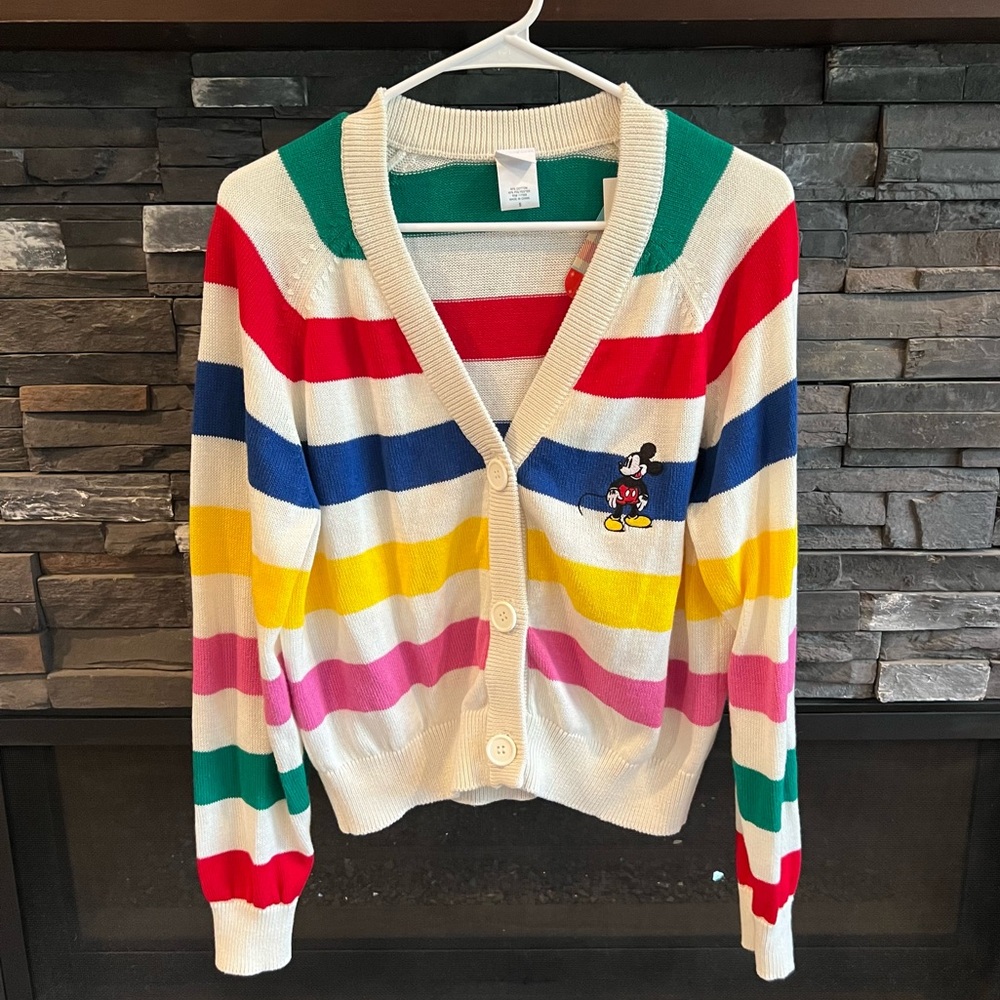 NWT Disney 100 Striped Cardigan